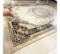 Clear Plastic Vinyl Carpet Protector 1mm Thick Transparent Area Rug Cover for Balcony & Home Easy to Clean PVC Material Size 80x150cm Durable Floor Protection