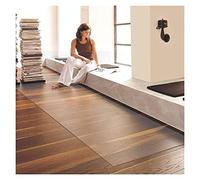 Clear Plastic Vinyl Rug Protector Cover Area Rug Clear Rug Runners for Hallways,1.5mm thick,Clear Vinyl Plastic Floor Runner Protector, Transparent Nonslip Wear Resistant Desk Mat for Office Hallway K