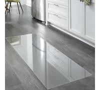 Clear Plastic Vinyl Rug Protector Cover for Hardwood Floors, Kitchen, Laundry, Hallway, Front Sink, 120x550cm (47x217inch)