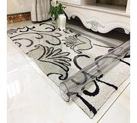 Clear Plastic Vinyl Rug Protector Cover Transparent Chair Mat Plastic Low Pile Carpet Protector, 1.5mm Thick,60/70/80/90/100/110/120/130/150/160cm Wide,PVC Non-Slip Protector Mat, for Home Office Hard