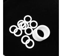 Clear Plastic Washers, 20pcs PTFE Washers, Thickness 2mm PTFE Flat Washer Flange Pressure Gauge, ID34 31.5 40mm(40x48x2mm)(38x44x2mm)