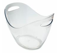Clear Plastic Wine Champagne cooler 8 litre Holds 3 Bottles Catering Restaurant