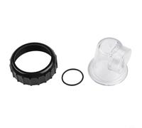 Clear Plug-In Pre-Filter Cover Kit for SPS25 SPS50 SPS75 SPS100 Circulator Pump with 45mm O-For Ring Seal and Screw Fitting, Transparent Plastic Insert Assembly(1set)