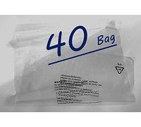 Clear Poly Bags Size 18'' x 22'' (457mm x 559mm) with Suffocation Warning in 5 Languages, Self Seal, Polypropylene Bags, Warning Notice, resealable Flap, Ideal for Packing and FBA (40)