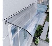Clear Polycarbonate Awning for Outdoor Porch & Window, Durable Rain Shelter Cover, All-Weather Protection for Inverter Battery & Solar, 40x120cm