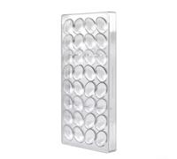 Clear Polycarbonate Chocolate Hard Plastic Candy Professional Kitchen Baking for Chocolates Jellies and Desserts Non Transparent Design(cylindrical)