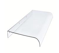 Clear Polycarbonate Door Canopy Awning - Transparent Rain Shelter Cover for Front Door Window Patio - Multiple Sizes (16"x244") - Durable Weather-Resistant Protection