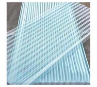 Clear Polycarbonate Greenhouse Garage Roofing Panel, Corrugated Sheets | 5 PCS 2.0mm Thick, Weatherproof High Impact, Easy Cut Covering Panel for Outdoor Patio Partition Shed(W85cmxL100cm)