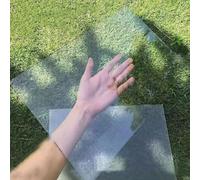 Clear Polycarbonate Roof Panel Weather-Resistant Greenhouse Sheets UV Protection Outdoor Awning Covers Transparent Plastic Roofing 1x5m (3.3x16.4ft)