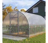 Clear Polycarbonate Roof Panels Flexible Plastic Sheet for Pergola Green House Covering, Htigh LighTransmission Blocking Impact Resistant(0.8x10m/2.62x32.8ft)