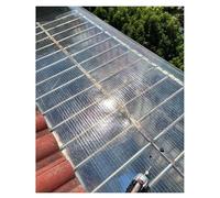 Clear Polycarbonate Roof Panels for Greenhouses Pergolas & Chicken Coops0.7mm Thick 85% Light Transmittance Flexible & Easy to Bend 39.4" x13.1' Rainproof Cover