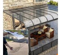 Clear Polycarbonate Roofing Sheet - 1mm Thick Greenhouse Panels Replacement Shed Panel Easy to Cut Ideal for Patios & Partitions Weather Resistant