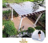 Clear Polycarbonate Roofing Sheet for Outdoor Canopy Awning UV Protection Rainproof Easy to Cut Ideal for Greenhouse Shed Carport 1.22m x 4m
