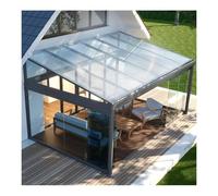 Clear Polycarbonate Roofing Sheets, Transparent Pergola Cover, Roof Panel Replacement, Greenhouse Replacement Canopy Rainproof UV Protection for Garden Carport(60 x 100cm)