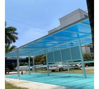 Clear Polycarbonate Roofing Sheets - Weather-Resistant Plastic Panel for Daylighting, Shed Cladding, Awnings, Canopies, and Greenhouses