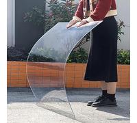 Clear Polycarbonate Roofing Sheets,Weather-Resistant Transparent Acrylic Plastic Sheet,Cold Frame Cladding,for Greenhouse Canopy Carport Bus Shelters Glass Replacement Panels (0.6x8m(2x26.2ft))