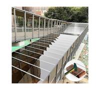 Clear Polycarbonate Sheet - 1mm Thick Waterproof Panels for Pergola Roofing Greenhouse Covers Easy to Cut & Bend Custom Size W1.56*L10m Canopy Boards