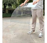 Clear Polycarbonate Sheets 2mm Acrylic Plastic Sheet Pergola Roofing Canopy Cover Outdoor Awning Shelter for Greenhouse Shed Carport(0.8x1m/2.62x3.3ft)
