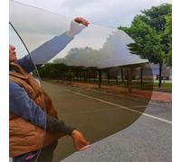 Clear Polycarbonate Sheets 2mm Thick Acrylic Plastic Sheet Roof Skylight Panels for Greenhouses Sheds Carports Huts Kennels(Brown 1x7m/3.28x23ft)