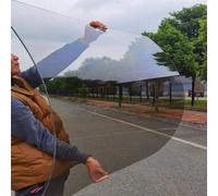 Clear Polycarbonate Sheets 2mm Thick Acrylic Plastic Sheet Roof Skylight Panels for Greenhouses Sheds Carports Huts Kennels(Grey 0.6x6m/1.97x19.7ft)