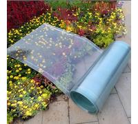 Clear Polycarbonate Sheets for Roofing, Durable Canopy Cover Replacement, Protective Coating, 0.8MM Thickness, Ideal for Greenhouses and Outdoor Structures
