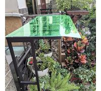 Clear Polycarbonate Sheets Roof Panels, Polycarbonate Greenhouse Roofing Panels 2mm Thick Multicolor Multiple Sizes Cuts Easily(Green,183x399cm)