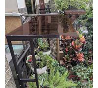 Clear Polycarbonate Sheets Roof Panels, Polycarbonate Greenhouse Roofing Panels 2mm Thick Multicolor Multiple Sizes Cuts Easily(Brown,100x400cm)