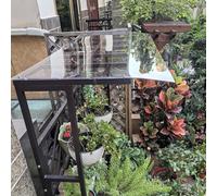 Clear Polycarbonate Sheets Roof Panels, Polycarbonate Greenhouse Roofing Panels 2mm Thick Multicolor Multiple Sizes Cuts Easily(Transparent,80x900cm)