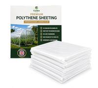 Clear Polythene Sheet - Heavy Duty UVI Plastic Sheeting for Greenhouse Cover & Garden Insulation - Professional Garden Polythene, High Light Transmission, Durable Outdoor Plastic Sheet - 7.3m x 4m