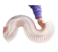 Clear Polyurethane Pipe for Dust, Flexible Puncture Resistant Clear Vacuum Hoses for Dust Collection Systems(Dia-3.5 Inch(90mm))