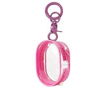 Clear Pouch Keychain: mini waterproof display bag, portable doll holder, compact makeup organizer, lipstick carrier, card slot, doorman, storage d