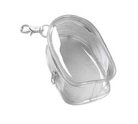 Clear Pouch Keychain - Small Purse with Keychain | Small Coin | Charging Cable Bag | Clear Bag Purse | Storage Bags | Small Pouch for Organizing Electronic Accessories, Stationary Supplies
