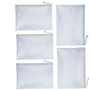 Clear Pouches With Zipper Waterproof, Clear, Storage Organizer, File, | A4 Zipper Bags Pencil Pouch for School Stationery Office Supplies Document Board Game Puzzle Travel Accessory
