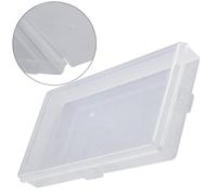 Clear PP Storage Box Set with 3 Transparent Containers for Small Parts, Jewelry, Beads, Pills, Crafts, Hardware or Tackle, Lockable and Dustproof Organizer for