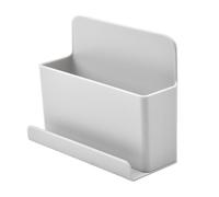 Clear PP Wall-Mount TV Remote Control Holder Storage Box Rack for Living Room, Compact Design Saves Space, Strong Backing, Size S (5.9 x 5(L)