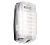 Clear Prismatic Finish Modern LED IP65 Rated Weatherproof Outdoor Wall Garden Security Bulkhead Porch Lantern Light - Mains 240V Powered