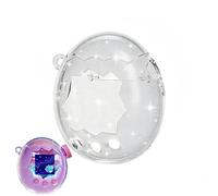 Clear Protective Case Compatible with Tamagotchi Paradise - Waterproof & Interactive Shell with Flip-Open Design for Kids’ Digital Pet Toys (Clear Glitter)