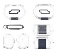 Clear Protective Case for Bose for quietcomfort Earbuds II for ultra 2023 2025 Shockproof for tpu Cover with Carabiner for slim Fit Black(Transparent)