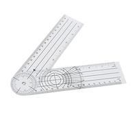 Clear Protractor, Flexible Plastic Angle Measurement Ruler, Adjustable Digital Angle Finder, with Protractor Leg, 21.5x5cm