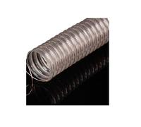 Clear PU Dust Collection Hose Flexible Polyurethane Hose Reinforced with Carbon Steel Wire Coil Puncture-Resistant for Workshop Dust Collector Systems(L 2m(6.5 Ft),Dia-250MM (9.8 Inch))