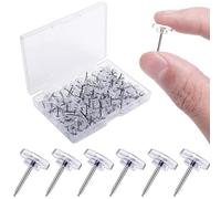 Clear Push Pins 120 Pcs Drawing Pins Thumb Tacks for Cork Board, Notice and Bulletin Boards, Maps Posters Photos
