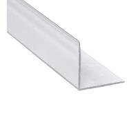 Clear PVC Angle Trim, 50mm x 50mm Wall Corner Protector, 1 Metre Length, 90 Degree