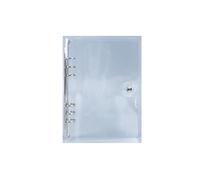 Clear PVC Binder Cover, A7 A6 A5 B5 A4 Size Ring Notebook Folder, 4/6/9/20/30 Holes Metal Ring Mechanism, Transparent Plastic Portfolio for School Office Supplies(6Hole-A6)