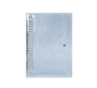 Clear PVC Binder Cover, A7 A6 A5 B5 A4 Size Ring Notebook Folder, 4/6/9/20/30 Holes Metal Ring Mechanism, Transparent Plastic Portfolio for School Office Supplies(26Hole-B5)