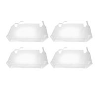 Clear PVC Chair Covers - L 56x43.2x10.2cm Waterproof, Scratch Resistant, 4-Pack | Perfect for Dining Room Chairs, Everyday Use, Holiday Parties, Easy Clean, Food Spill Protection, Stylish Home Decor