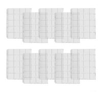 Clear PVC Coin Holder Sheets, 20-Pocket Loose-Leaf Album for Coins, Tokens, Medals & Commemorative Items 280 x 235 mm, 9-Hole Design, Fits Up to 50(1pc)