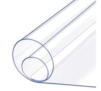 Clear PVC Desk Mat 1.5mm Thick Transparent Table Cover & Stain Resistant Plastic Tablecloth for Home & Office 31x55in (80x140cm)