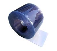Clear PVC Door Strip Curtain Roll 400mm x 4mm Heavy Duty Plastic Strips for Warehouse, Walk-in Freezer, Cold Room & Industrial Doors Maintain Temperature, Reduce Noise & Control Dust (25 Metre Long)