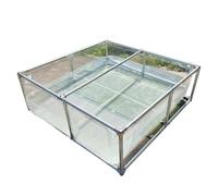 Clear PVC Fish Pond with Drain Valve & Viewing Panel, 0.9m Koi/Goldfish Display Tank, Durable Canvas Frame for Aquariums, Pools, and Ponds (0.5x0.5m)