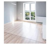 Clear PVC Floor Protector Mat 1.5mm Thick NonSlip Desk Pad for Office Chair Transparent Waterproof Mat for Hardwood Floor Carpet (60/80/90/100/120/140cm wide) FANDIAO